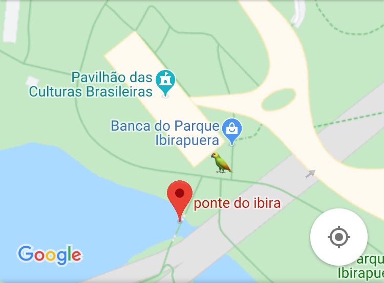 Local da instalação do Parque do Ibirapuera